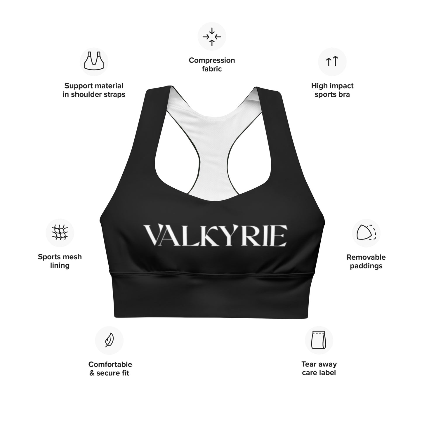 Valkyrie Longline Sports Bra (UPDATED)