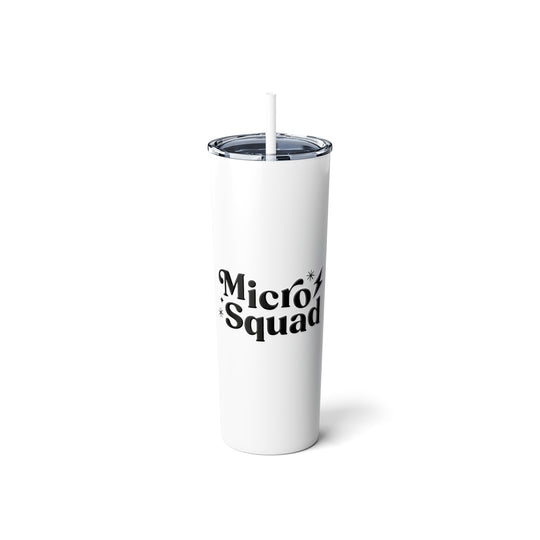 Micro Squad 20oz Steel Tumbler in White