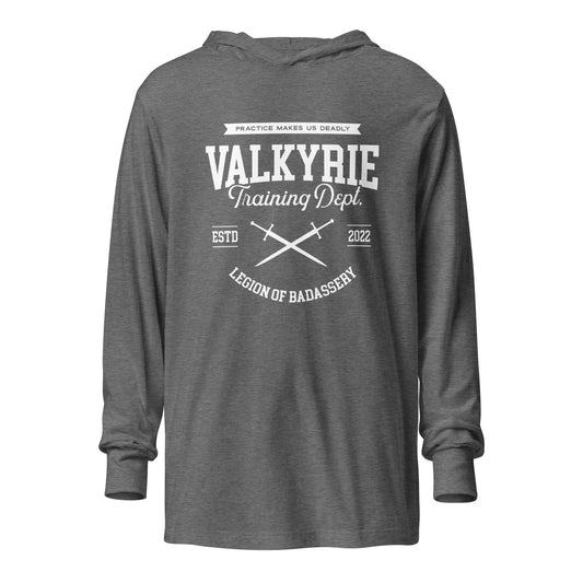 Valkyrie Training Warm-Up Hooded Long Sleeve Shirt