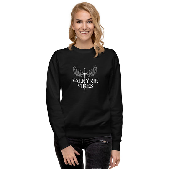 Valkyrie Vibes Unisex Crewneck Sweatshirt in Black (UPDATED)