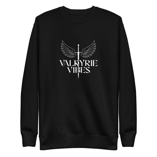 Valkyrie Vibes Unisex Crewneck Sweatshirt in Black (UPDATED)