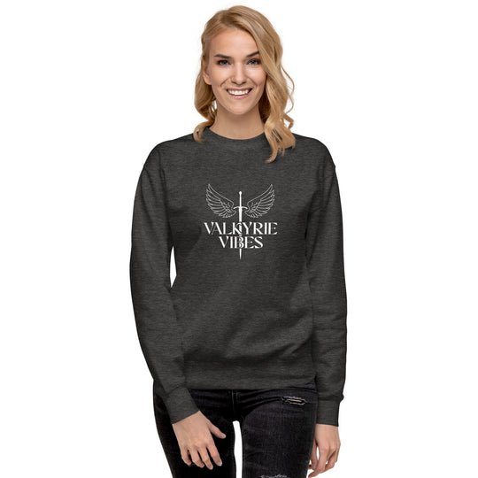 Valkyrie Vibes Unisex Crewneck Sweatshirt in Charcoal (UPDATED)