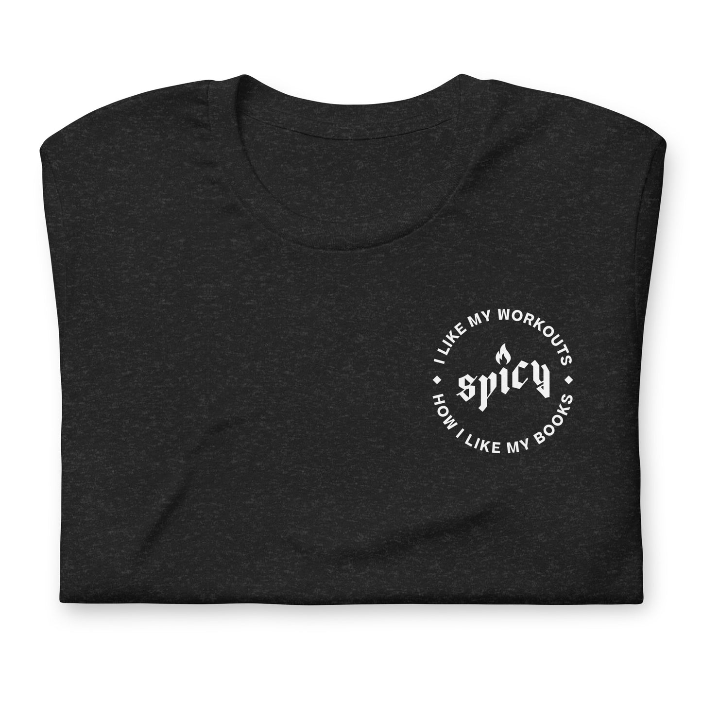 I Like It Spicy Unisex Shirt in Heather Black