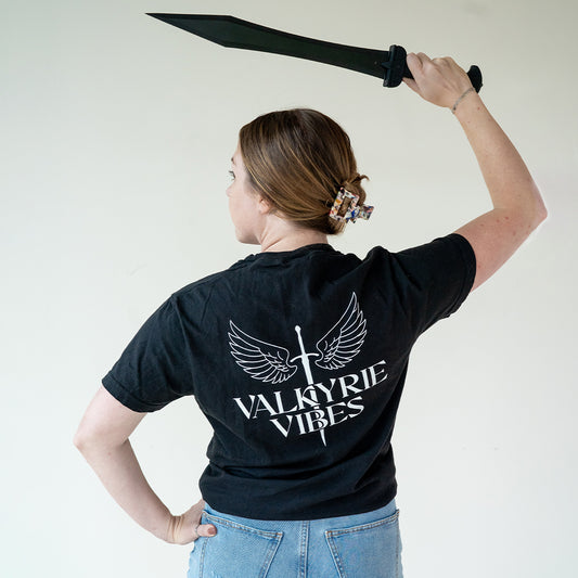 Valkyrie Vibes Unisex Shirt in Black