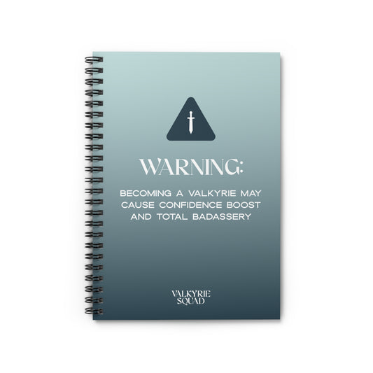Valkyrie Warning Spiral Bound Notebook