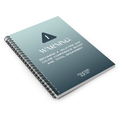 Valkyrie Warning Spiral Bound Notebook